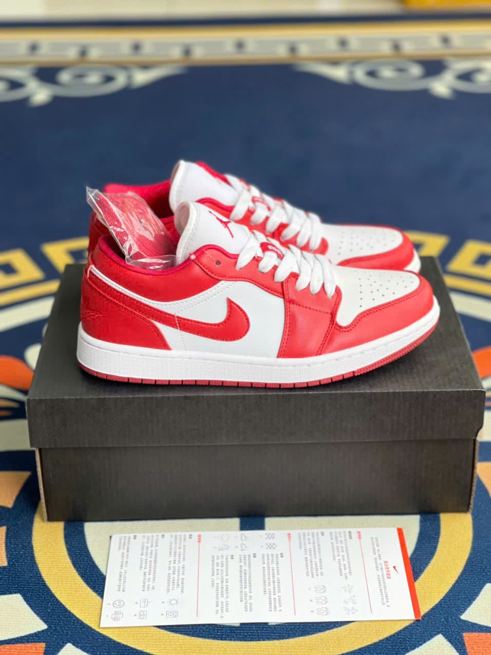 Jordan Low Gymred Trắng Đỏ - Jordan rep 1:1 | PandaBSport