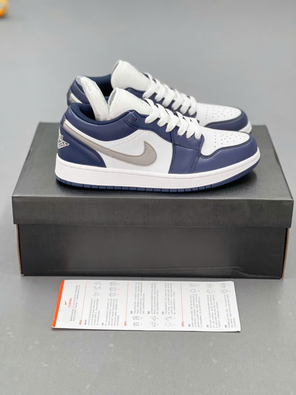 Jordan Low Navy Xám - Jordan rep 1:1 | PandaBSport